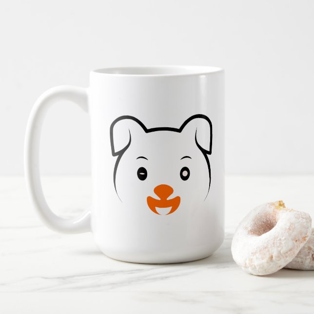 Cute Puppy Coffee Mug (With Donut)