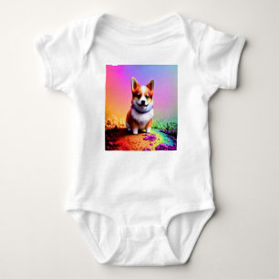 Cute Puppy Corgi Dog-36475 Baby Bodysuit