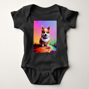 Cute Puppy Corgi Dog-36475 Baby Bodysuit