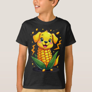 Cute Puppy Corn Dog Farmer Corndog Halloween T-Shirt