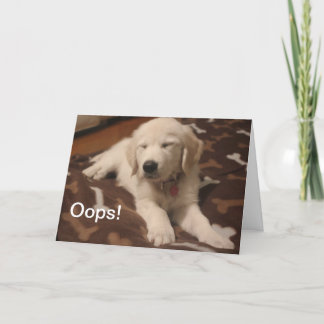 Cute puppy - create your own gifts card