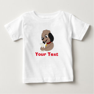 Cute puppy dog cartoon baby T-Shirt