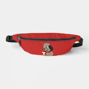 Cute puppy dog cartoon bum bags