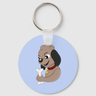 Cute puppy dog cartoon keychain