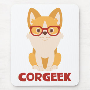 Cute Puppy Dog Cartoon Pembroke Welsh Corgi Mouse Mat