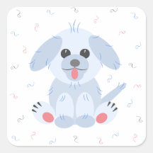 Cute Puppy Dog Cartoon Simple Pink Pastel Simple