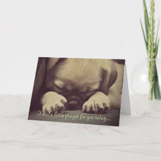 Cute Puppy Dog Get Well Soon Greeting Card
