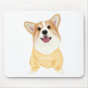 Cute Puppy Dog Gift Cartoon Pembroke Welsh Corgi Mouse Mat