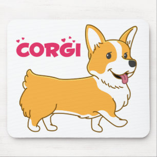 Cute Puppy Dog Gift Cartoon Pembroke Welsh Corgi Mouse Mat