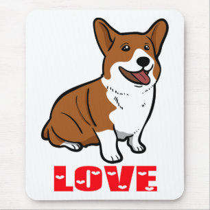 Cute Puppy Dog Gift Cartoon Pembroke Welsh Corgi Mouse Mat