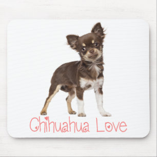 Cute Puppy Dog Gift Long Hair Funny Chihuahua Mous Mouse Mat