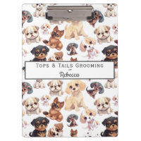 Cute Puppy Dog Grooming Business