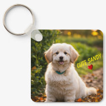 Cute Puppy Dog Keychain