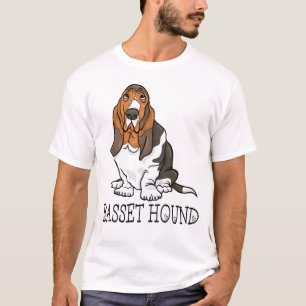 Cute Puppy Dog Lover Cartoon Basset Hound T-Shirt