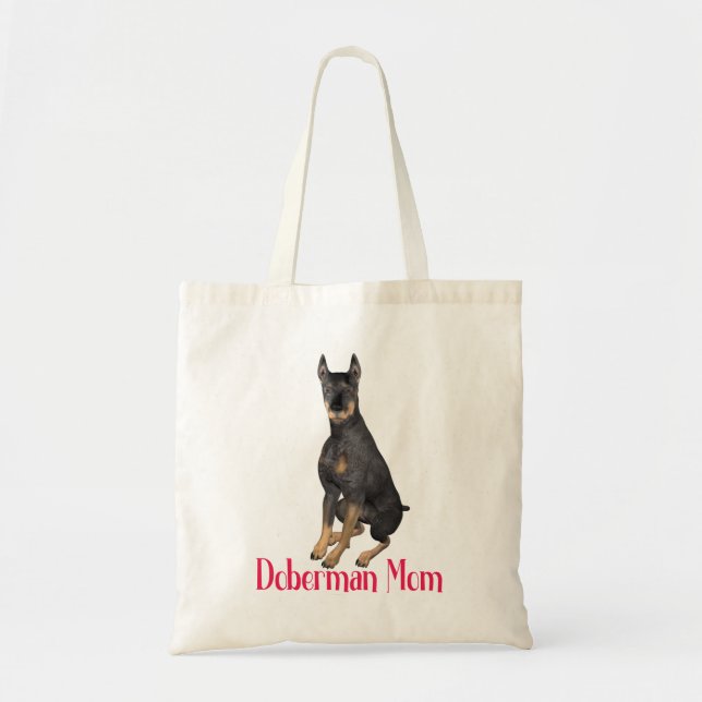 Cute Puppy Dog Lover Gift Doberman Pinscher  Tote Bag (Front)