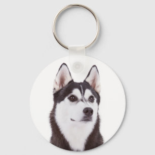 Cute Puppy Dog Lover Gift Siberian Husky  Key Ring