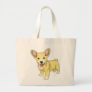 Cute Puppy Dog Lover Giftf Pembroke Welsh Corgi Large Tote Bag