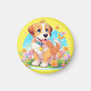 Cute Puppy Dog Magnet