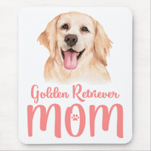 Cute Puppy Dog Mum Gift Golden Retriever Mouse Mat