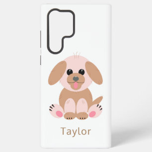 Cute Puppy Dog Pastel Personalized Cartoon Samsung Galaxy Case
