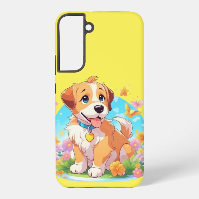 Cute Puppy Dog Samsung Galaxy S22+ Case (Back)