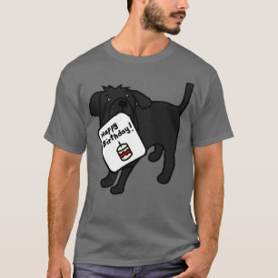 Cute Puppy Dog says Happy Birthday T-Shirt