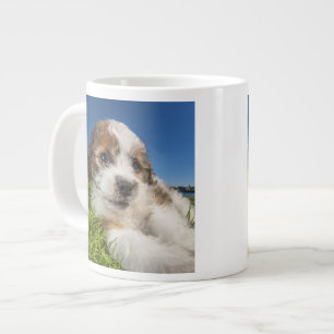 Cute puppy dog (Shitzu) Large Coffee Mug