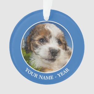 Cute puppy dog (Shitzu) Ornament
