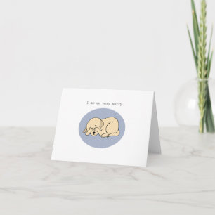 Cute Puppy Dog Sorry Apology My Bad Please forgive Card