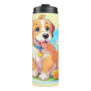Cute Puppy Dog  Thermal Tumbler