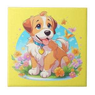 Cute Puppy Dog Tile