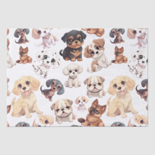 Cute Puppy Dog Tissue Paper