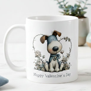Cute Puppy Dog Valentines Mug