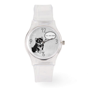 Cute Puppy Dog Year Zodiac Birthday Speech Bubble Watch