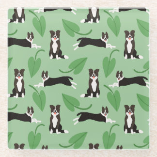 Cute Puppy Dogs Glass Coaster