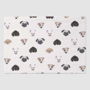 Cute Puppy Dogs Illustration Tissue Paper