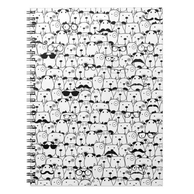 Cute Puppy Dogs Notebook (Front)