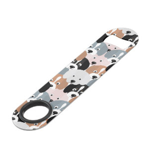 Cute Puppy Dogs Pink Black Illustration