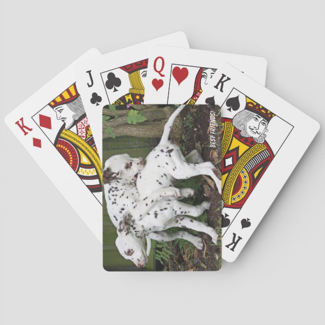 Cute Puppy Dogs Playing Cards (Back)