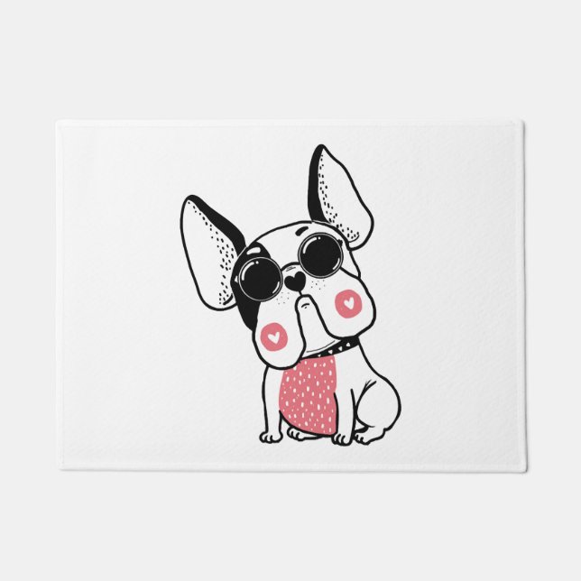 cute puppy doormat (Front)
