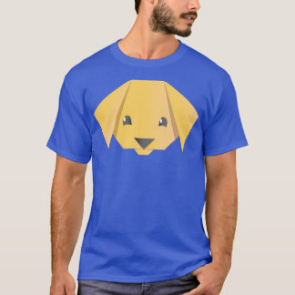 Cute Puppy Face Origami Style T-Shirt