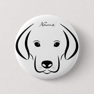Cute Puppy FaceThunder_Cove 6 Cm Round Badge