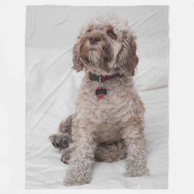 CUTE PUPPY FLEECE BLANKET (Front)