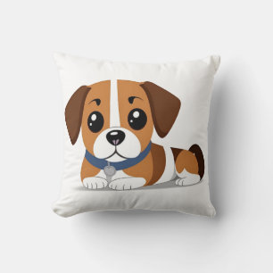 Cute Puppy for Dog Lovers Home Decor Cushion