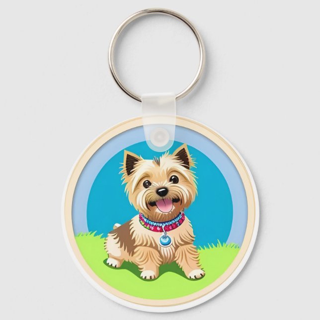 🐶 Cute Puppy For Everyday Use🐶 Key Ring (Front)