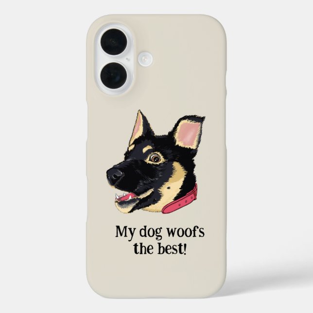 Cute Puppy German Shepherd - Dog Lover Case-Mate iPhone Case (Back)