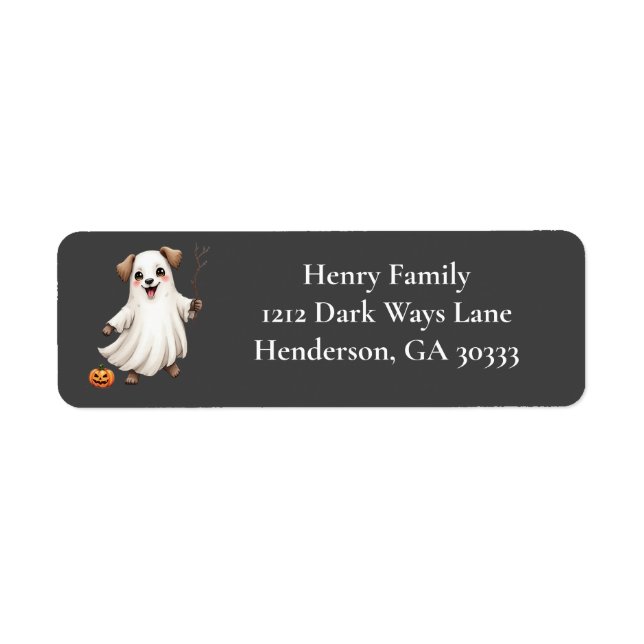 Cute Puppy Ghost Halloween (Front)