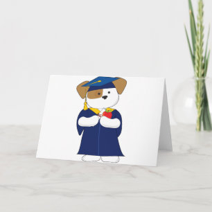 Cute Puppy Graduation Card