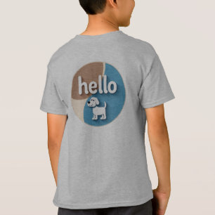 Cute Puppy “Hello” Graphic T-Shirt