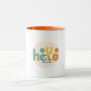 Cute Puppy “Hello” Mug